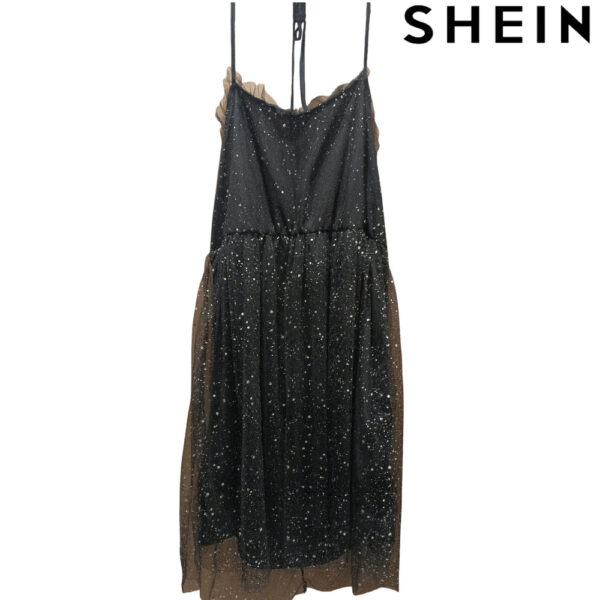 dress shein black 3xl 2